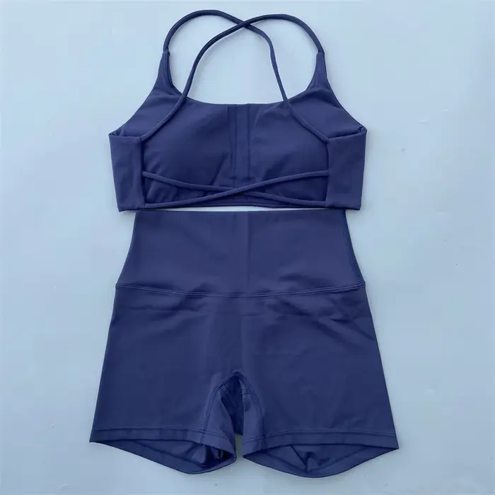 Ensemble short de Yoga deux pièces pour femmes