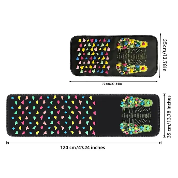 Tapis de Massage des pieds réflexologie marche pierre route
