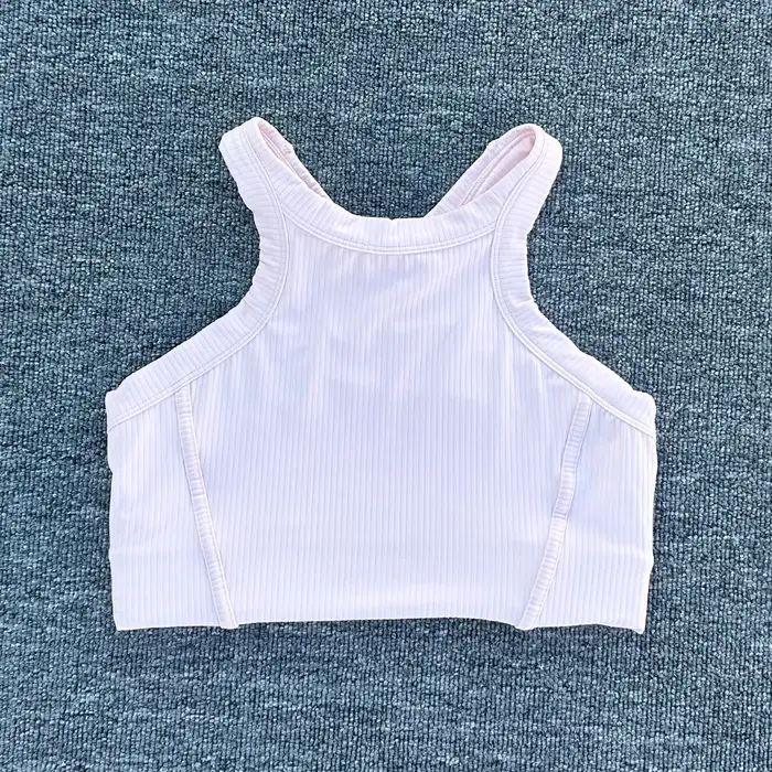 Femmes Yoga soutien-gorge débardeurs pour Fitness sensation nue Sport soutien-gorge côtelé gilet de 