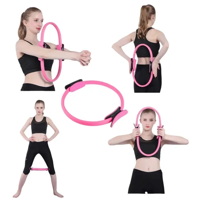Anneau de Pilates, cercle de Fitness avec poignées antidérapantes