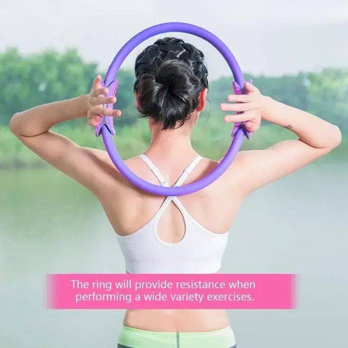 Anneau de Yoga Pilates, cercle d'exercice Durable et antidérapant, cercle d'exercice magique avec do
